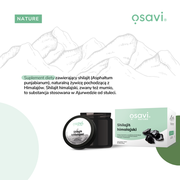 Osavi Shilajit Himalajski - żywica, proszek, 25 g