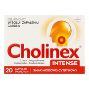 Cholinex Intense, tabletki do ssania, miód i cytryna, 20 szt. https://azcdn.doz.pl/image/d/product/a68d14a3-scale-180x180.png
