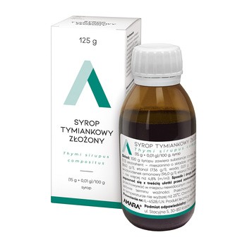 Syrop tymiankowy złożony, (15 g+0,01 g/100g), syrop, 125 g (Amara)