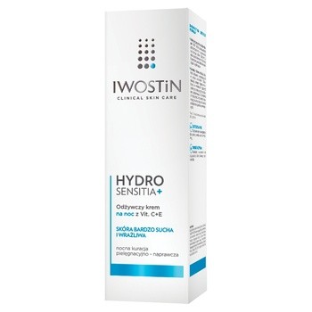 Iwostin Sensitia, krem odżywczy na noc z witaminami C+E, 50 ml
