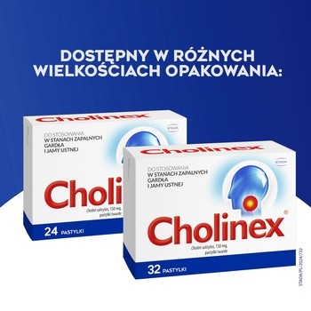 Cholinex, 150 mg, pastylki do ssania, 24 szt.