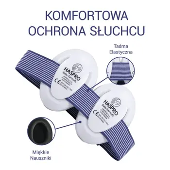 Haspro Baby Earmuffs, nauszniki ochronne dla niemowląt i małych dzieci, różowe, 1 szt.