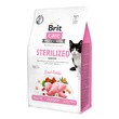 Brit Care Cat Grain-Free Sterilized Sensitive, karma sucha dla kotów sterylizowanych o wrażliwym przewodzie pokarmowym, królik, 400 g