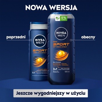 Nivea For Men, żel pod prysznic, Sport, 500 ml