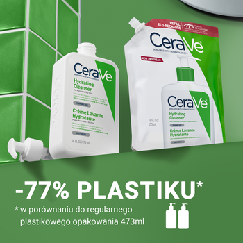 Zestaw CeraVe, nawilżająca emulsja dla skóry normalnej i suchej, 473 ml + opakowanie uzupełniające, refill, 473 ml
