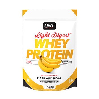 QNT Light Digest Whey Protein, proszek, smak bananowy, 500 g