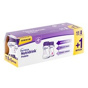 Nutridrink Protein Zestaw Smaków, płyn, 8 x 125 ml, smak owoce leśne, 4 x 125 ml, smak neutralny