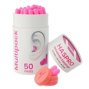 Haspro Tube 50, stopery do uszu, różowe, 50 par