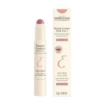 Embryolisse Baume Couleur, sztyft koloryzujący 3w1, Rose Nude, 2,5 g