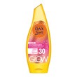 Dax Sun Turbo Glow, olejkowa emulsja rozświetlająca ze złotymi drobinkami, SPF 30, 175 ml