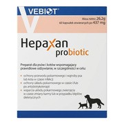 Vebiot Hepaxan probiotic, preparat dla psów i kotów wspomagający prawidłowe odżywianie, tabletki, 60 szt. https://azcdn.doz.pl/image/d/product/17a76d0b-scale-180x180.png