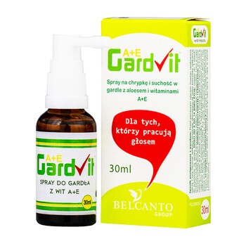 GardVit A+E, spray do gardła, dla dzieci, dorosłych, 30 ml