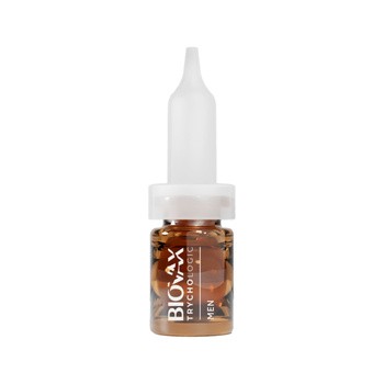 L'biotica Biovax Trychologic Exo-Ampoules Men Wypadanie i Gęstość, kuracja przeciw wypadaniu włosów dla mężczyzn, 7 x 5 ml