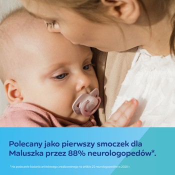 Canpol Babies Gold, smoczek silikonowy Light touch, symetryczny 6-18 m, różowy, 2 szt.