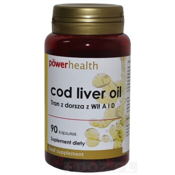 Cod liver oil Tran z dorsza z witaminą A i D, kapsułki, 90 szt