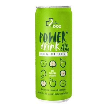 Plan by DOZ Power Drink Ginseng, 100% Natural, napój gazowany, 250 ml