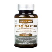 Singularis Witamina C 1000 mg + Bioperine 1 mg, kapsułki, 60 szt.