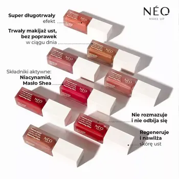 Neo Make Up, Długotrwała pomadka do ust w płynie, 08 Endless Happiness, 5 ml