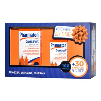 Produkt Promocyjny Pharmaton Geriavit, kapsułki, 100 szt. + 30 szt.