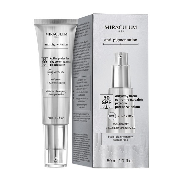 Miraculum Miraculum Anti-Pigmentation, aktiv Schutzcreme für den Tag SPF 50, 50 ml — Inhaltsstoffe und Bewertung