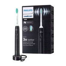 Philips Sonicare 3100 series HX3671/14, szczoteczka soniczna, czarna, 1 szt.
