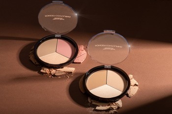 Pierre Rene Powder Contouring, pudrowa paletka do konturowania twarzy, nr 02, 23 g