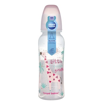 Canpol babies Africa, butelka wąska, dekorowana, 250 ml