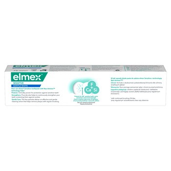 Elmex Sensitive Gentle White, pasta wybielająca do wrażliwych zębów, 75 ml