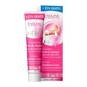 alt Eveline Cosmetics Just Epil!, ultradelikatny krem do depilacji pach, rąk i bikini z aloesem i proteinami jedwabiu 3w1, 125 ml