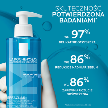 Zestaw La Roche-Posay Effaclar, Foaming Gel, żel oczyszczający dla skóry skłonnej do trądziku, 400 ml + Duo+ M, krem o potrójnym działaniu przeciw niedoskonałościom, 40 ml
