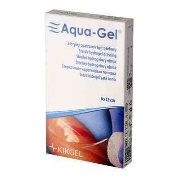 Aqua-Gel, opatrunek hydrożelowy, 6 cm x 12 cm, 1 szt.