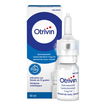Zestaw 2x Otrivin 0.1%, (1 mg/ml), aer.do nosa, 10 ml
