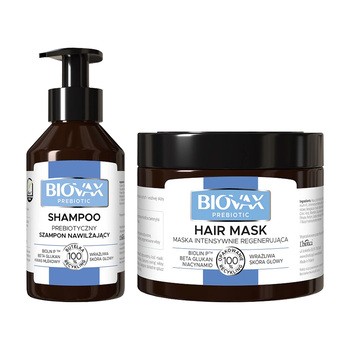 Zestaw Promocyjny Biovax Prebiotic maska + szampon