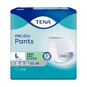alt TENA Pants ProSkin Super, majtki chłonne, rozmiar L, 12 szt.