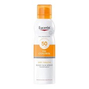 Eucerin Sun Oil Control SPF 50+, transparentny spray ochronny do ciała, 200 ml