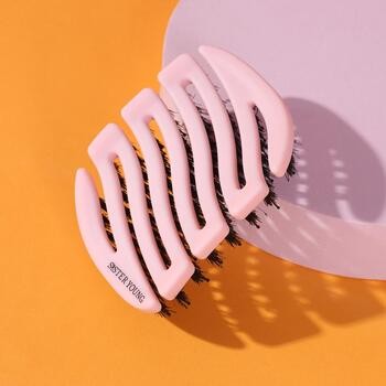 Sister Young, Mila BV Pink, mała, podręczna szczotka do włosów, 1 szt.