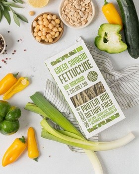 Diet-Food Makaron sojowy zielony Fettuccine, 200 g