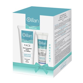 Zestaw Promocyjny Oillan Balance, multi-lipidowy krem do twarzy, 40 ml + multiregenerujący krem pod oczy, 15 ml GRATIS