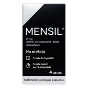 Mensil, 25 mg, tabletki do rozgryzania, żucia, 4 szt.