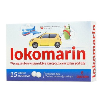 Lokomarin, tabletki powlekane, 15 szt.