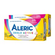 Aleric Deslo Active 2,5mg 2x10 tabletek, na alergię i katar sienny