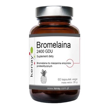KENAY Bromelaina 2400 GDU, kapsułki, 60 szt.