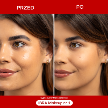 Ibra, sypki puder transparentny, nr 1, 12 g