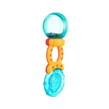 Canpol Babies, grzechotka z gryzakiem wodnym LIZAK, niebieski, 1 szt.