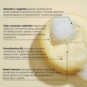 Calendula Modern Self Care, szampon w kostce, Nagietkowy, 80 g