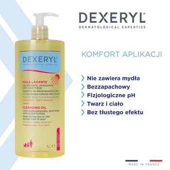 Dexeryl Cleansing, olejek do mycia, 1000 ml