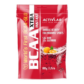 BCAA X-tra INSTANT Activlab Pharma, smak pomarańczowy, proszek, 800 g