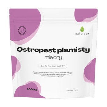 Naturove Ostropest plamisty mielony, proszek, 1000 g
