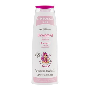 Alphanova Princesse Bio, szampon do włosów dla dziewczynek, 250 ml