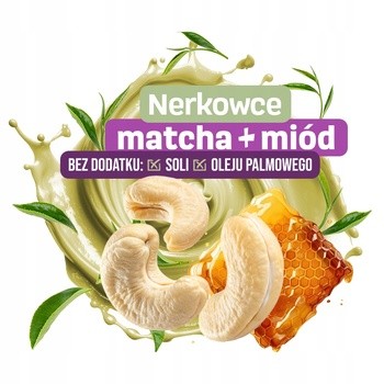 Moreso, krem z nerkowców z matchą i miodem, 190 g